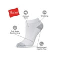 thumbnail image 2 of Hanes Women's Athletic Low Cut Socks, Full Sole Cushion, 10-Pairs White 10-12, 2 of 4