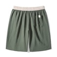 thumbnail image 5 of Mens Shorts Casual Summer Elastic Waist Drawstring Straight Leg Lightweight Knee Length Athletic Shorts with Pockets, 5 of 7