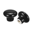 thumbnail image 4 of 32x24mm Ceramic Drawer Knobs, 10 Pack Mushroom Shape Door Pull Handles Black, 4 of 6