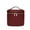 Burgundy, variant on Customizable Name Portable Travel Storage Bag - Removable Cosmetic Bag with Separate Washing Compartment Pebble Leather
