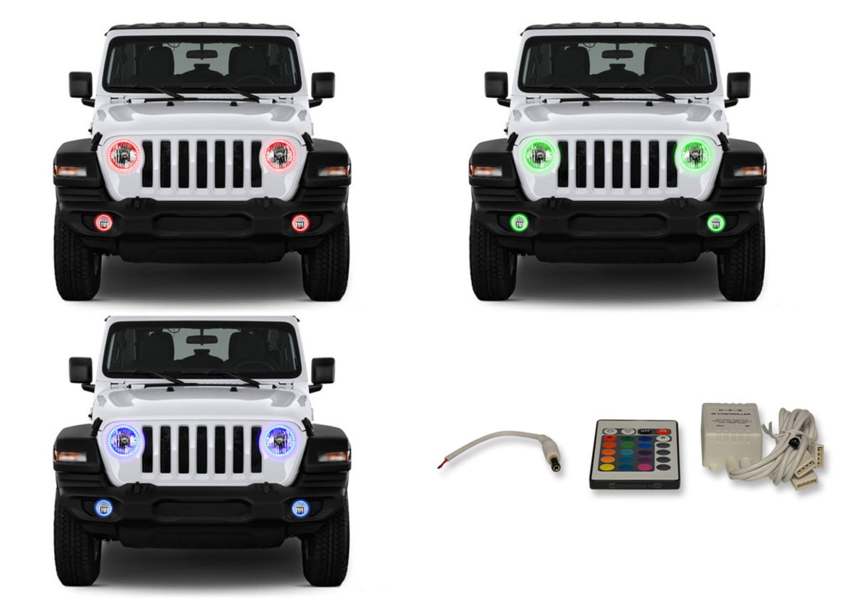 ORACLE Surface Mount Halos for Headlights for 18-19 Jeep Wrangler JL *All Colors