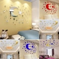 thumbnail image 2 of Cheers Removable 3D Acrylic Mirror Surface Moon + 38Pcs Stars Wall Sticker Home Decor, 2 of 7