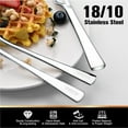 thumbnail image 3 of Silverware Set for 8, 45-Piece Forged 18/10 Stainless Steel Flatware Set with Serving Utensils, Mirror Finish Cutlery Set Dishwasher Safe for Home, Restaurant, Wedding, Party, 3 of 4