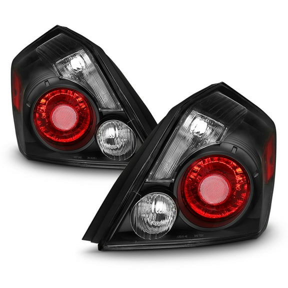 Black Housing w/Smoke Signal Lens For 2007-2012 Altima Sedan Tail Lights Lamps