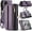 Purple, variant on Wallet Case for Samsung Galaxy Z Fold 7,Samsung Fold 7 Phone Case with RFID Blocking Card Holder PU Leather Magnetic Snap Flip Zipper Strap Kickstand Women Men Cover for Galaxy Z Fold7,Coffer
