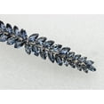 thumbnail image 4 of Faship Gorgeous Navy Blue CZ Crystal floral Hair Barrette, 4 of 6