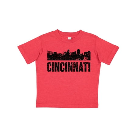 

Inktastic Cincinnati Skyline Grunge Gift Toddler Boy or Toddler Girl T-Shirt