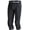 Black, variant on Basketball Leggings with Knee Pads for Kids Youth 3/4 Compression Pants Capri Tights Side Pockets