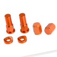 thumbnail image 4 of S SERENABLE Aluminium Alloy Tire Valve Stem Cap Nut Washers Spacer 6PCS/Kit (3 Colors) Orange, 4 of 6