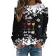 thumbnail image 1 of Gibobby Sudadera navideña mujer informal de casa con estampado navideño para mujer(AJ,CH), 1 of 4