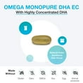 thumbnail image 3 of XYMOGEN Omega MonoPure DHA EC - Cardiovascular Immune & Brain Support - Concentrated DHA Fish Oil - Monoglyceride Omega-3 Supplement - 30 Softgels, 3 of 7