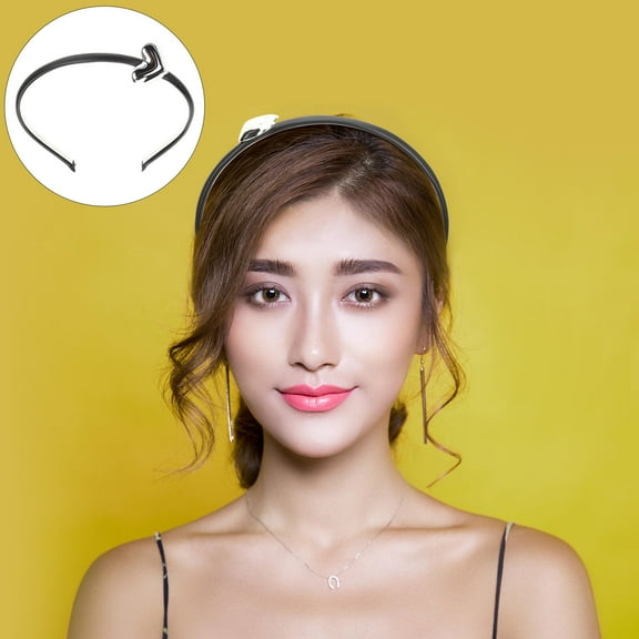 MUSEYA Vintage Heart Hair Barrette French Black 1 Set