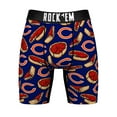 thumbnail image 2 of Men's Rock Em Socks  Navy Chicago Bears Deep Dish Pizza Boxer Briefs, 2 of 4