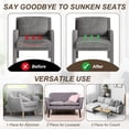 thumbnail image 5 of Uxcell 2 Pack Couch Cushion Support, 20" x 20" Curved Sofa Support Board for Sagging Cushion Seats, Foam Furniture Seat Sagging Replacement, Black, 5 of 7