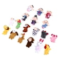 thumbnail image 3 of 18 marionetas de dedo educativas para la hora del cuento, 12 animales (estilo mixto) y 6 miembros de la familia, accesorios para jugar en casa., 3 of 6
