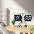 thumbnail image 3 of Reloj De Escritorio Digital Retro Con Tapa, Mecánico, Funciona Con Pilas, Decoración De Oficina En El Hogar, 12 Horas, Doble Pata, Ideal Para Sala De Estar, Estudio, Cocina,, 3 of 7