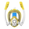 thumbnail image 1 of Máscara de snorkel para niños, máscara de buceo de cara completa para niños y niñas, conjunto de snorkel antifugas Amarillo, 1 of 8