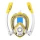 thumbnail image 1 of Máscara de snorkel para niños, máscara de buceo de cara completa para niños y niñas, conjunto de snorkel antifugas Amarillo, 1 of 8