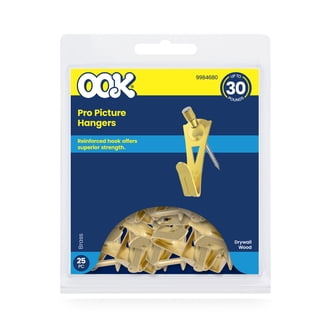 3 pack) OOK One-step Picture Hangers, Steel with Brass Finish