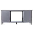thumbnail image 2 of SEI Furniture Edderton Wood and Metal Fireplace Media Console in Gray, 2 of 8