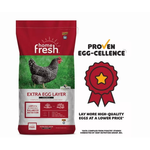Kent Blue Seal Home Fresh Extra Egg Layer Crumble Poultry Feed, 50 lb. Bag