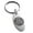 Silver, variant on Stainless Steel Celtic Triskele Triskelion Circle Knot Engraved Small Oval Charm Keychain Keyring