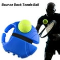 thumbnail image 2 of Tennis Trainer Rebound Ball,Bounce Back Tennis Ball,Tennis Practice Rebounder with Long Elastic Rope,Portable Tennis Self Training Device,Solo Tennis Practice Reaction Equipment Kit for Beginners, 2 of 7
