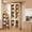 Brown, variant on 70.8" Tall Farmhouse Kitchen Pantry Cabinet with Glass Doors, Modular Wooden Storage Cabinet with 6-Tier Adjustable Shelves, Hutch for Kitchen or Living Room, Set of 2, White