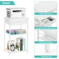 thumbnail image 4 of 3-Tier Printer Stand with Drawers - White, 4 of 6