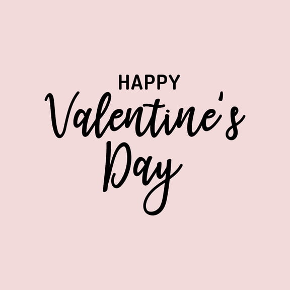 Valentines Day Vinyl Wall Art Decal - Happy Valentine’s Day - 16" x 23" - Modern Quote Home Living Room Bedroom Sticker - Trendy Indoor Outdoor Apartment Office Work Store Decor (16 x 23, Black)