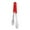 Red, variant on 14-Inch Stainless Steel Utility Tongs, Spring Serving Tongs with Plastic Handle, Kitchen/Serving Tongs with Scalloped Gripping Edge and Red Non-Slip Grip Coated Handle