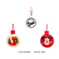 thumbnail image 3 of Inteprter Colgante de árbol temático de Navidad para oficina en casa, pared de salón, puerta, ventana, adorno de tela, decoración de vacaciones alegre Kits de decoración para fiestas Gris Inteprter HA069742-03, 3 of 6
