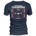 thumbnail image 3 of Women's Blue 84  Navy UConn Huskies 2025 NCAA Women's Basketball National Champions Bracket Tri-Blend V-Neck T-Shirt, 3 of 3