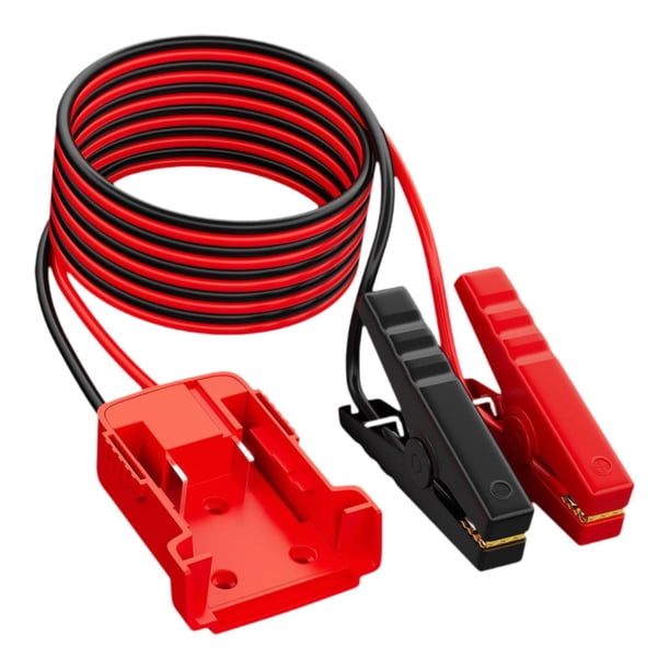 Cable de arranque para coche de 1,8 m, calibre 12 AWG, con pinzas de cocodrilo, accesorio multiusos Estilo A