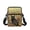 Black Cat Wild Flower Print, variant on Dragonfly Floral Pattern Crossbody Bags Polyester Crossbody Purse for Women, Lightweight 2 Zippers Satchel Sling Bags