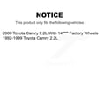 thumbnail image 2 of CMX Front Rear Disc Brake Rotors Drums Kit for Car Toyota Camry 2.2L K8-102078, 2 of 11