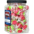 thumbnail image 3 of Gourmet Red Strawberry Flavored Taffy Chews by Its Delish  18 Oz Jumbo Reusable Container Jar  Chewy Fluffy Individually Wrapped Sweet & Juicy Soft Candy Taffies, 3 of 7
