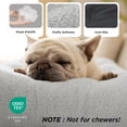 thumbnail image 3 of Cama para perros, tamaño XL, de felpa, antideslizante, 104 x 69 cm, color gris, 3 of 7
