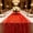 Red, variant on Yomiee Red Table Runner - Glitter Metallic Foil Sheer Gauze 28"x79", Wedding Party Home Decor for Dining Table, Anniversary, Birthday, Holiday Christmas Decorations