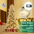 thumbnail image 6 of Costway 7 FT Artificial Christmas Tree with 820 PE PVC Branch Tips & 340 LED Lights, 6 of 10