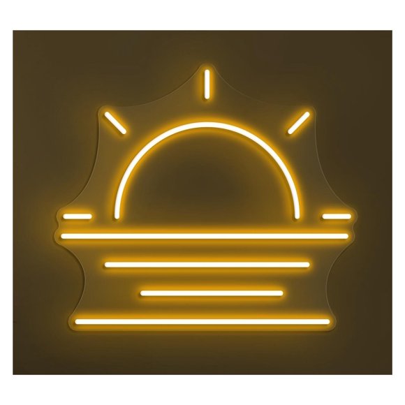 Letrero De Neón LED Para Atardecer Y Amanecer, Océano, Playa, Mar, Naturaleza, Decoración Pared, Sala Juegos, Dormitorio, Bar, Estar 40cm