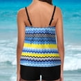 thumbnail image 4 of Itsame Swimsuits for Womens Sets, Printed Sweatshirts Blue, 4 of 9