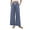 Blue, variant on TEMOFON Womens Baggy Wide Leg Palazzo Pants Fall Casual Loose Drawstring Elastic Waisted Lounge Trousers with Pockets