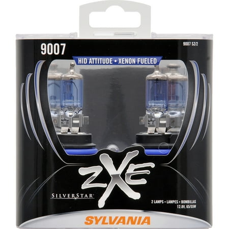 SYLVANIA 9007 SilverStar zXe Halogen Headlight Bulb, Pack of