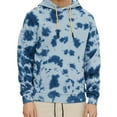 thumbnail image 5 of Elevenparis Mens Tie Dye Hoodie Sweatshirt, Blue, Large, 5 of 5