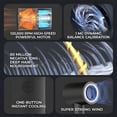 thumbnail image 2 of DIAYUBU High Speed Ionic Hair Dryer, 120,000 RPM Brushless Motor, LED Display, Negative Ion, 4 Heat/3 Speed, Magnetic Nozzle, Black, 2 of 10