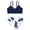 F/navy leaf, variant on URMAGIC 7-14T Child Girls 2 Piece Bikini V Neck Bathing Suit/Navy Leaf