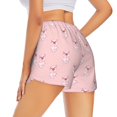 thumbnail image 2 of Uemuo Pig Polka Dot Pattern Women's Athletic Shorts High Waisted Running Shorts with Liner Pockets Gym Elastic Workout Shorts-, 2 of 9
