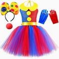 thumbnail image 3 of Increíble disfraz de circo digital Pomni para niños, vestido con tutú, ropa roja y azul para Halloween, disfraces de payaso para niñas, vestidos de princesa para fiestas elegantes, 3 of 5