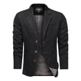 thumbnail image 5 of Spring Retro Solid Color Suit Men's Business Young and Middle-aged Loose Suit All-match Casual Jacket Coat, 5 of 5